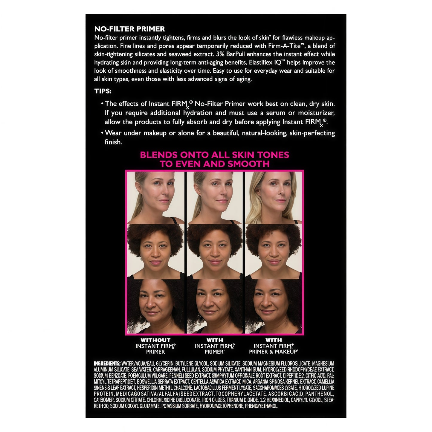 Peter Thomas Roth | Instant FIRMx® No-Filter Primer, Instant Skin Tightener, Skin Firmer, Makeup Primer For Face, Blurring Face Primer