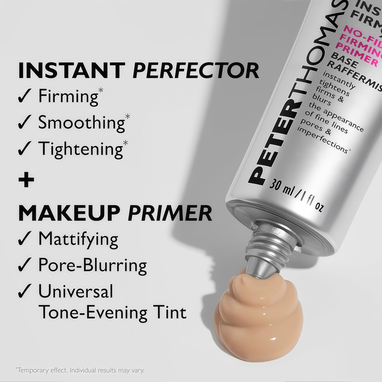 Peter Thomas Roth | Instant FIRMx® No-Filter Primer, Instant Skin Tightener, Skin Firmer, Makeup Primer For Face, Blurring Face Primer